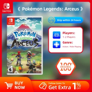 Nintendo Switch Pokémon Legends Arceus Platformer Game Deal – Supports 13 Languages, TV/Tabletop/Handheld