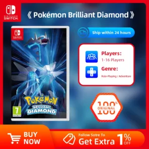 Pokémon Brilliant Diamond Nintendo Switch Official Physical Game Card | Action RPG for Switch OLED & Lite